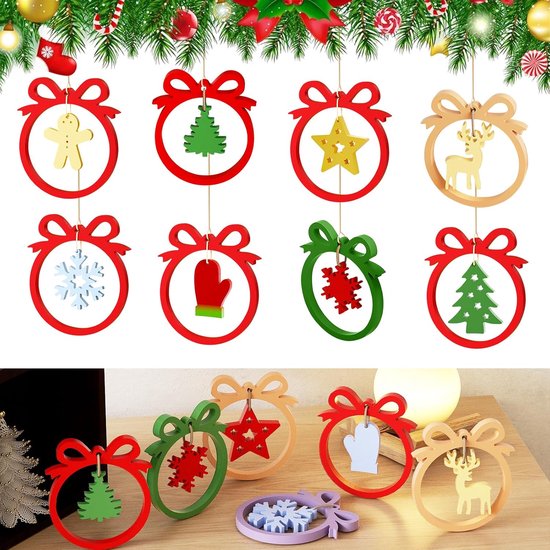 vormen voor Kerstmis, 3 stuks hangers, kerstvormen, kerstsneeuwvlok, dennenboom, sterren, elandhandschoenen, hangers, herbruikbaar, kerstdecoraties, doe-het-zelf gietvormen
