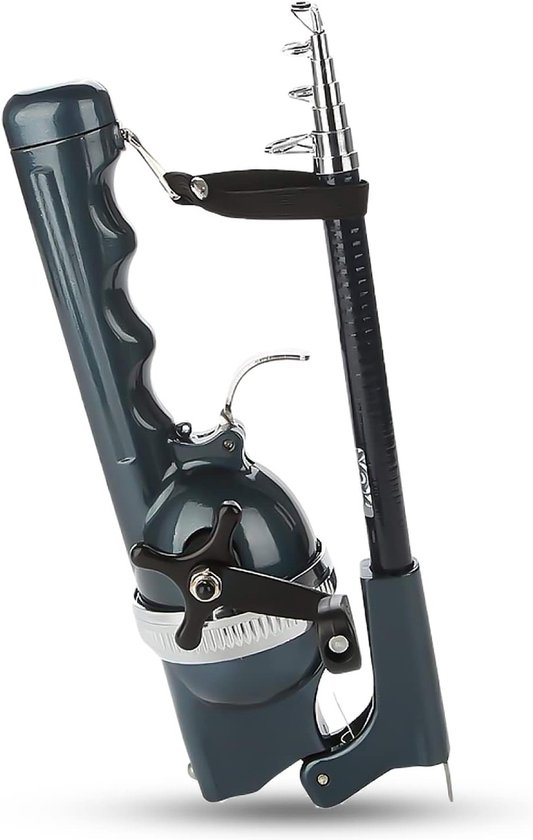 Vouwbare Visstok met Ingebouwde Reel, Draagbaar en Antislip, Ideaal voor Reizen en Vissen