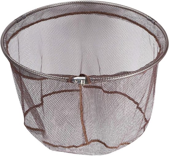 Vouwend Schepnet Hoofd - Visnet Accessoire - Outdoor Vissen - Sneldrogend Nylon - 40 cm Diameter - Grijs