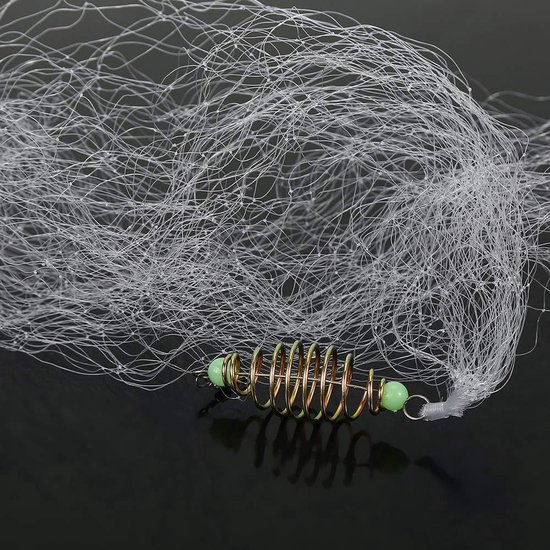 Vt products - Vissersnet - Bait Trap Net - Hoogwaardige kwaliteit - Nylon - Duurzaam en eenvoudig te werpen - Perfect voor zoutwater - 7#