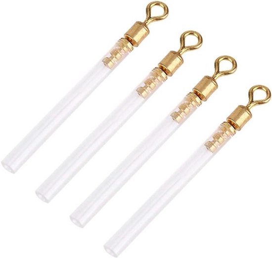 Waggler-dobber-adapters - Vissers-swivels met buis - Accessoires - Visvlot - Zoutwater - Geschikt voor vissen - Blauw - Duurzaam en praktisch - Adapters voor dobbers en accessoires van Merkloos