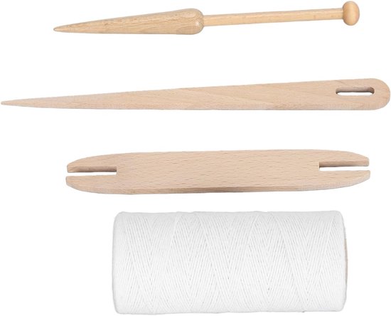Warp Thread Kit Duurzaam Katoen 1 Mm voor Doe-het-zelf Weefprojecten Vrienden Geschenkset van 1 Rol