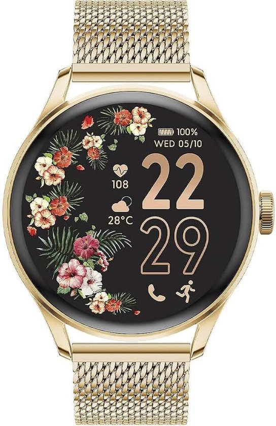 Watch - Ice Smart 2.0 - Rond verbonden horloge (1,20 inch), goud, armband