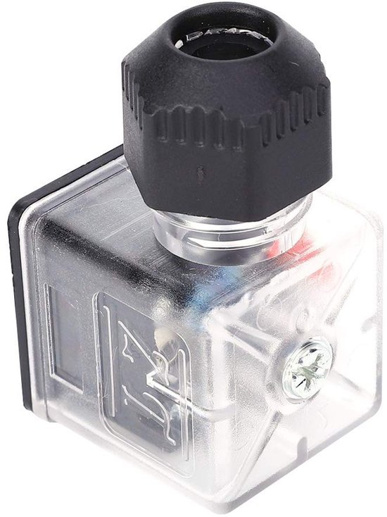 Waterdichte Solenoïde Ventiel Accessoires Plug 12V 24V, Universele DC Transparante Solenoïde met Licht, Hydraulische Solenoïde Spoel Connector Socket Ventiel voor Efficiënt Gebruik