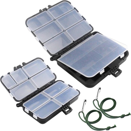 Waterdichte Visdoos met 7 en 9 Compartimenten - Professionele Visspullen Opslagbox voor Hengelsport Accessoires