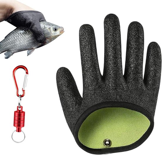 Waterdichte vishandschoenen voor veilig vissen in alle omstandigheden van Merkloos