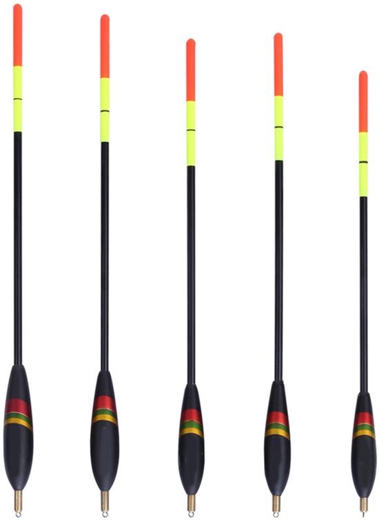 Watris Veiyi Dobbers, 5 stuks zwemmervissen, waglerdobbers, foreldobbers, hengeldobbers, dobbers, dobbers, set visaccessoires