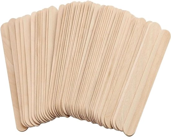 Wax Sticks,100 Pcs Houten Waxing Applicator Sticks Kleine Wax Spatels