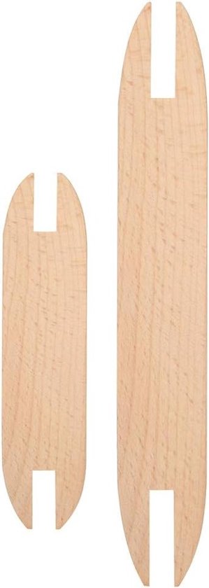 Weefspoelen van Beukenhout voor Looien - 2 Stuks - DIY Accessoires voor Sweaters, Sjaals en Tapijten