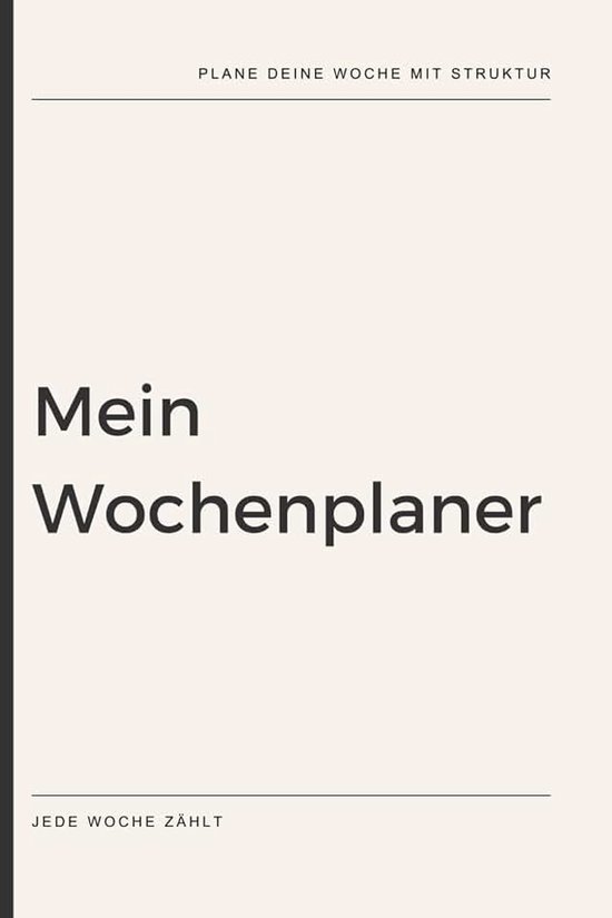 Weekplanner zonder datum: taken en doelen plannen