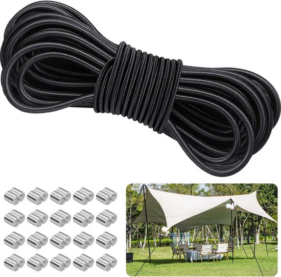 Weerbestendig Rubberen Expandertouw voor Aanhangers - 6 mm x 10 m