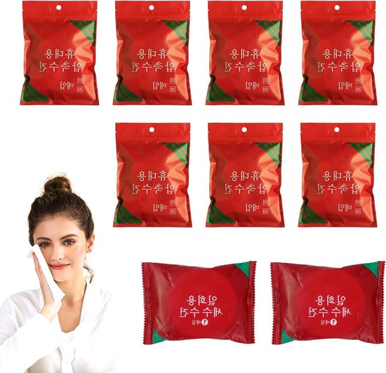 Wegwerp gecomprimeerde katoenen handdoeken - 142 stuks ideaal voor reizen, sport en vakanties . van Merkloos