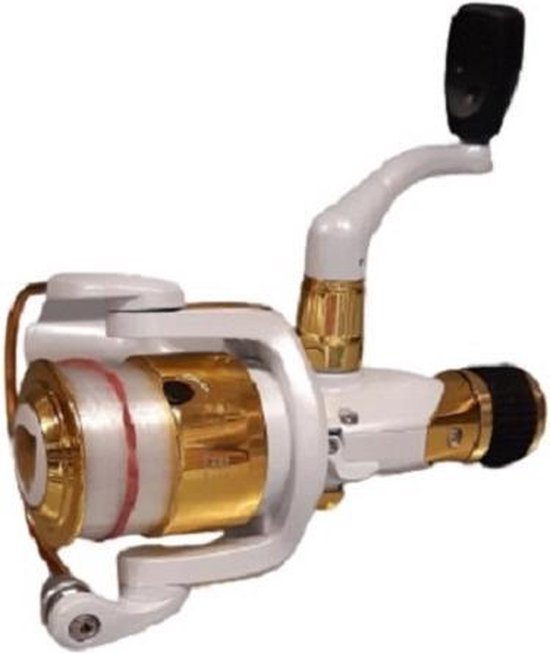 Werpmolen Acis spin reel met lijn van Arca