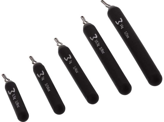 Westin Add-it Tungsten Dropshot Weights Matt Black 7g van Westin