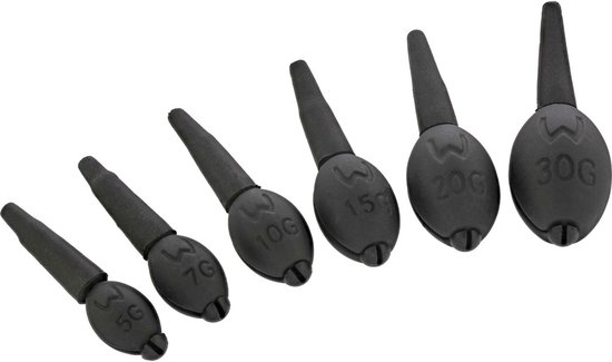Westin Adjustable Float Weights Lead Mat Black 5gr 4stuks