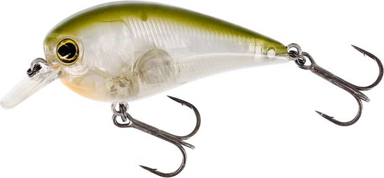 Westin Bassbite 1.5 Squarebill 6cm 13g Floating – Crankbait voor Bass en Roofvis - Kleur : Clear Olive