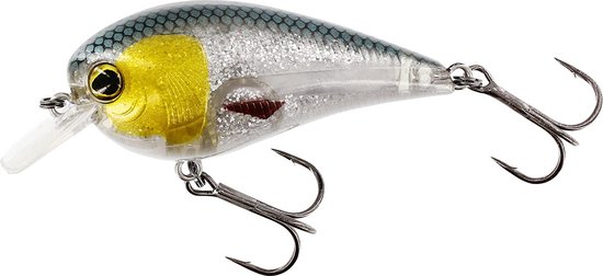 Westin BassBite 1.5 Squarebill - Floating - 3D Headlight - 6cm - 13g - Geel van Westin