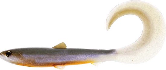 Westin Bullteez Curltail 8cm 3g – Curltail Softbait voor Baars, Snoekbaars en Snoek - Kleur : Dirty Harbor