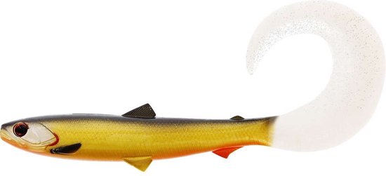 Westin Bullteez Curltail 8cm 3g – Curltail Softbait voor Baars, Snoekbaars en Snoek - Kleur : Official Roach