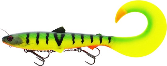 Westin Bullteez Curltail R2F Inline Sinking Tiger Perch (33cm) van Westin