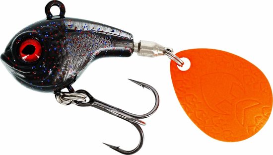Westin Dropbite Spin Tail Jig 3,4cm 17gr Black Mamba van Westin