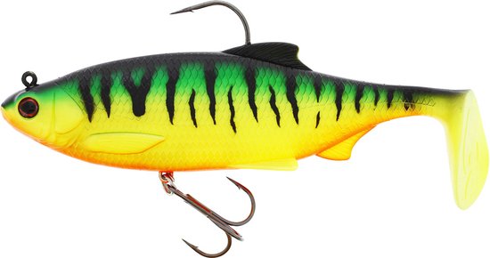 Westin Fishing kunstaas Ricky the Roach Shadtail R2F Sinking Firetiger (18cm) van Westin
