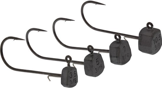 Westin Fishing Ned Jig Head Tungsten haak 1/0 Zwart Tungsten 10.5g van Westin