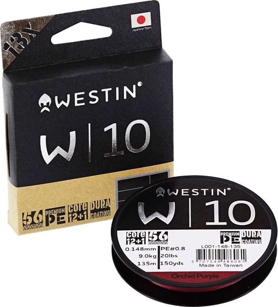 Westin Fishing W10 13 Braid orchid purple (0.26mm 135m 23.9kg) van Merkloos
