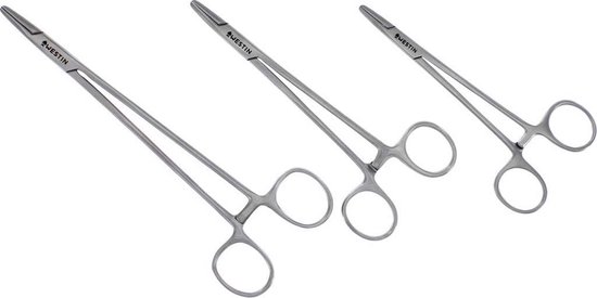 Westin Forceps Stainless Steel Satin Finish – Rechte Onthaaktang in Medium en Large - Maat : Large 16cm