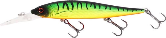 Westin Jerkbite MR Jerkbait 11cm 15g Suspending - Medium Runner Twitchbait voor Snoek en Roofvis - Kleur : Firetiger van Westin