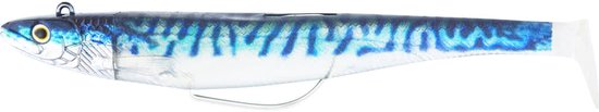 Westin Magic Minnow Weedless - Jig 28g - 12.5cm - Haak 1/0 - Kleur : Real Mackerel van Westin