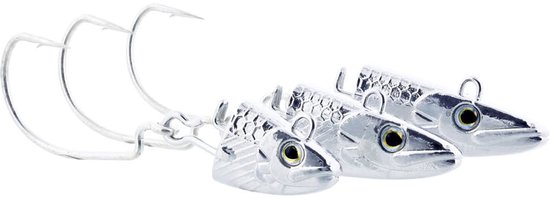 Westin Magic Minnow Weedless Jig Spare Head – Reserve Jigkoppen voor Magic Minnow - Maat : 14g For Body 8cm Silver Haak 1