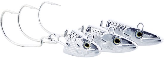 Westin Magic Minnow Weedless Jig Spare Head – Reserve Jigkoppen voor Magic Minnow - Maat : 9g For Body 8cm Silver Haak 1