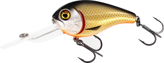 Westin MegaBite DR Crankbait - Floating - Official Roach - 6cm - 19g - Plug - Zwart van Westin