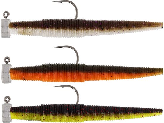 Westin Ned Worm R 'N R Dark Water Mix 2.5gr (7cm) van Merkloos