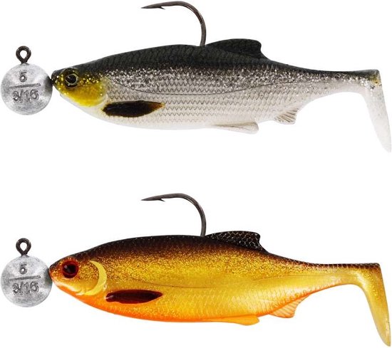 Westin Ricky The Roach 10cm R n R 10g - Haak 6/0 (2 pcs) - Kleur : Dark Water Mix 4 van Westin