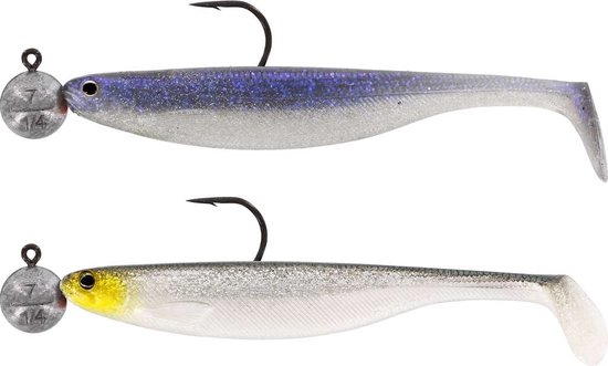 Westin Shadteez Slim 12cm R n R 10g - Haak 6/0 (2 pcs) - Kleur : Clear Water Mix 2 van Westin