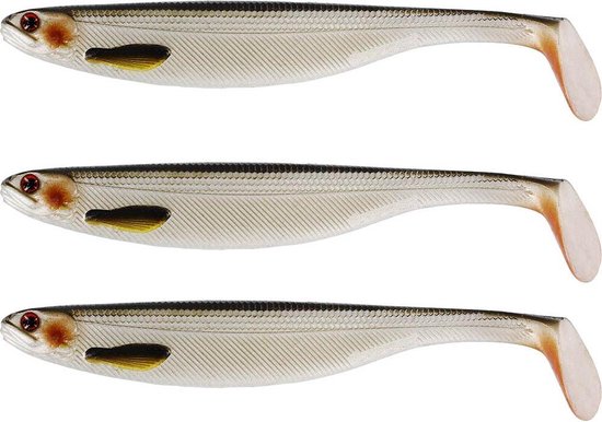 Westin ShadTeez Slim - Lively Roach  - 10cm - 6g - 3 Stuks - Groen van Westin