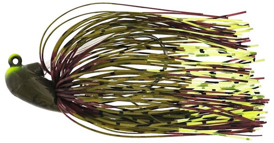 Westin Slide-Up Rubber Jig Tungsten Green Pumpkin/Chartreuse haakmaat 2/0 9gr van Westin