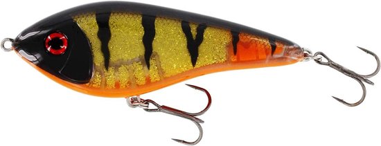 Westin Swim Glidebait - Jerkbait, kleur: 3D Golden Perch, lengte/gewicht/zwemgedrag: 12cm / 58g / zinkend