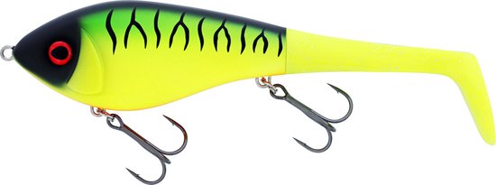 Westin Swim Tail 12cm 62gr Suspending Firetiger 1 body 2 tails van Westin