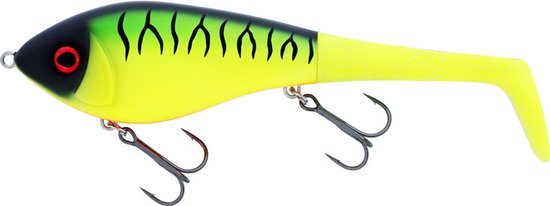 Westin Swim Tail 12cm 68g Sinking 1 Body 2 Tails - Kleur : Firetiger van Westin