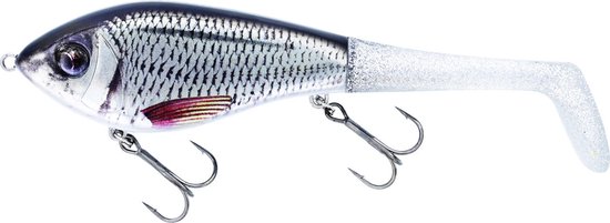 Westin Swim Tail 12cm 68gr Sinking Real Roach 1 body 2 tails van Westin