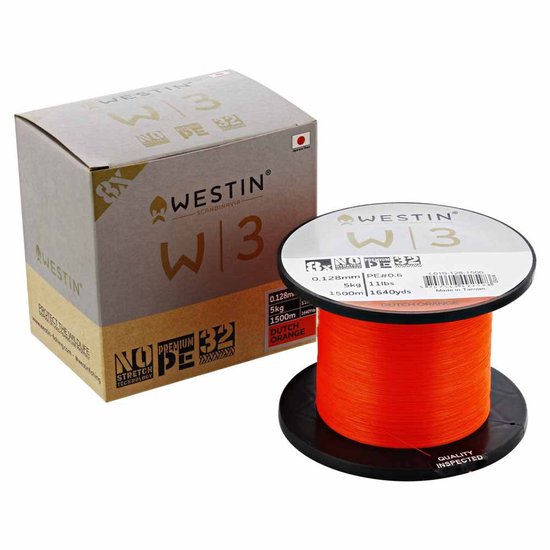 Westin W3 1500 M Gevlochten Vislijn Goud 0.100 mm van Westin