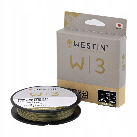 Westin W3 Deadbait 8-Braid Vislijn 300m 0.285mm Jungle Jive van Westin