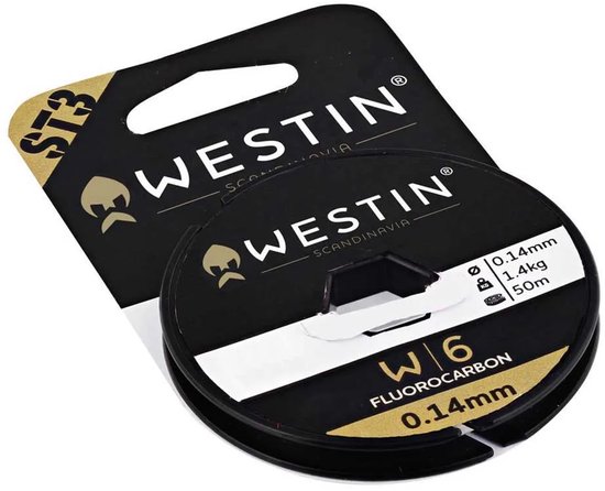 Westin W6 St5 50 M Flurocarbon Goud 0.300 mm van Westin