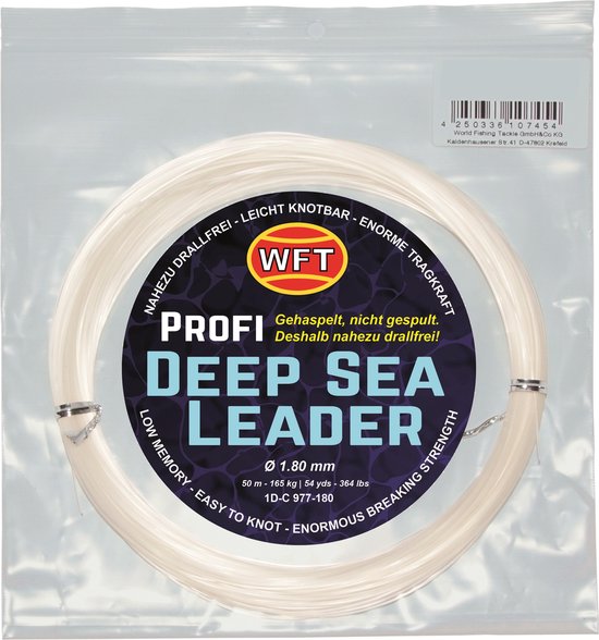 WFT | Deep Sea voorslag | 50 meter | 0.60 mm | 25kg van Merkloos