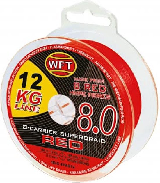 WFT KG 8.0 Red 100m 0,18 mm 24kg van WFT