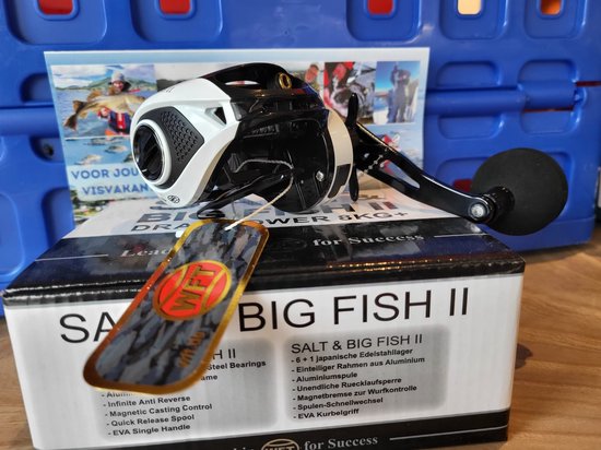 WFT Salt Baitcaster - Reel - Zoutwater - Big Fish II van WFT