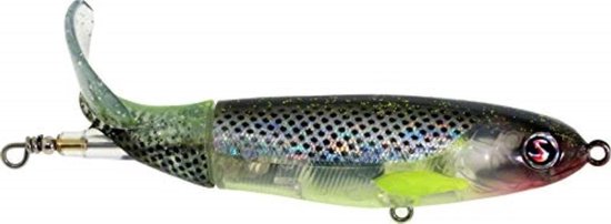 Whopper Plopper - Oppervlakte kunstaas - Vissen Lokaas - Geen Rammelen - 110 mm - Donkergroen
